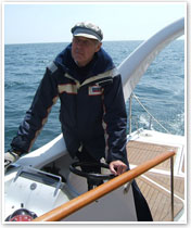 Peter using the audio compass